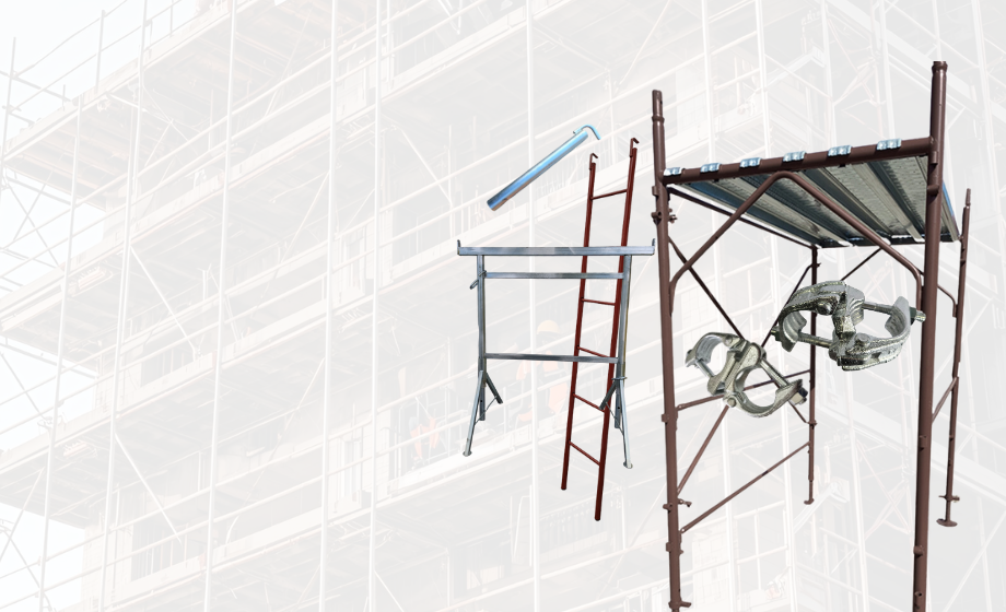 Schela metalica vopsita de fațadă